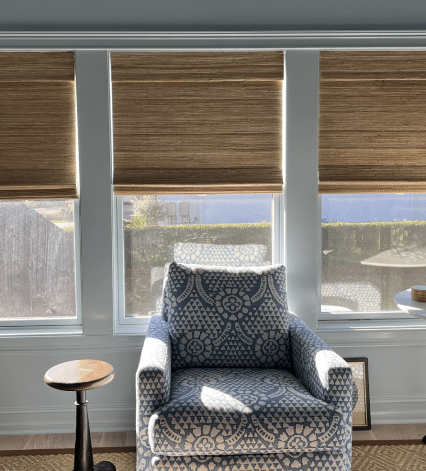 Window Treatments Tallahassee Roman shades bamboo - wood