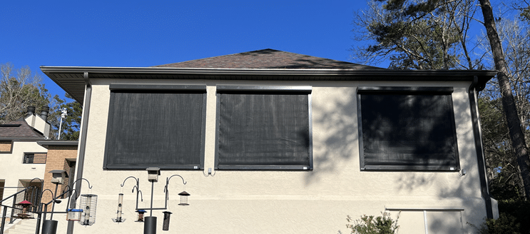 Hurricane Window Shades for porches and windows