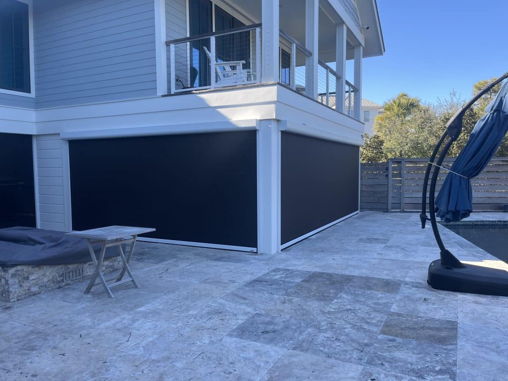 Fenetex motorized retractable Screen st george island. Gaposa Motor