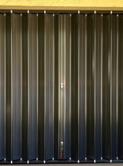 Accordion Hurricane Shutters - Bronze - Standard Lock